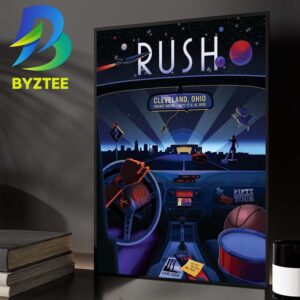 Rush Rocket Cleveland Ohio At Rocket Arena Fifty Something Tour On September 17 19 2026 Home Decor Poster Canvas