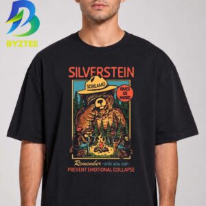 Silverstein Merch Camp Screamo Tour 2026 Smokey Bear Prevent Emotional Collapse Unisex T Shirt