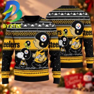 Snoopy Charlie Brown Pittsburgh Steelers Gift For Fan 2026 Ugly Christmas Sweater