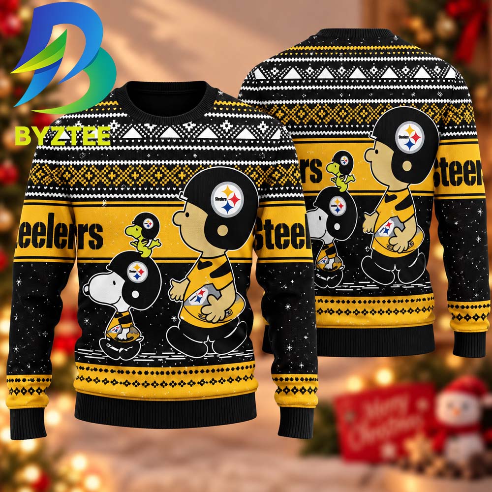 Snoopy Charlie Brown Pittsburgh Steelers Gift For Fan 2026 Ugly Christmas Sweater Snoopy Charlie Brown Pittsburgh Steelers Gift For Fan 2026 Ugly Christmas Sweater