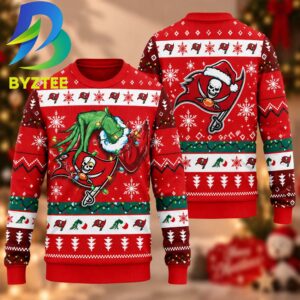 Tampa Bay Buccaneers NFL Grinch Show Your Team Best Gift For Christmas Ugly Christmas Sweater