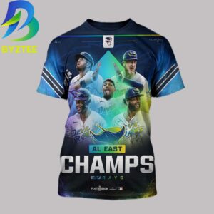 Tampa Bay Rays AL East Champs For 5th Time In History 2026 All Over Print Shirt
