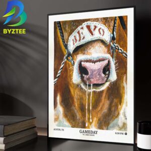 Texas Longhorns Vs Ohio State Bevo Austin TX Gameday 2026 Home Decor Poster Canvas