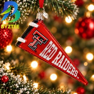 Texas Tech Pennant NCAA Gifts For Fan Christmas Tree Decorations Ornament