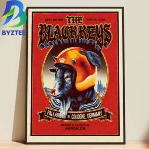 The Black Keys Cologne Germany Event Poster At The Palladium In Cologne Germany On September 06 2026 Home Decor Poster Canvas
