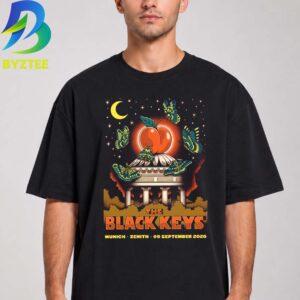 The Black Keys Munich Germany Event Poster At Zenith Peaches ’n Kream World Tour In Munich On September 9 2026 Unisex T Shirt