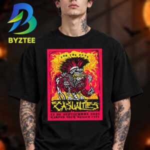The Casualties Official For The Punx Warped Tour Mexico City On13 De September 2026 Unisex T Shirt