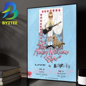 The Hayley Williams Show In Australia On Feb 10 17 2027 Home Decor Poster Canvas