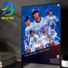 The Los Angeles Dodgers Are 2026 NL West Champs Home Decor Poster Canvas