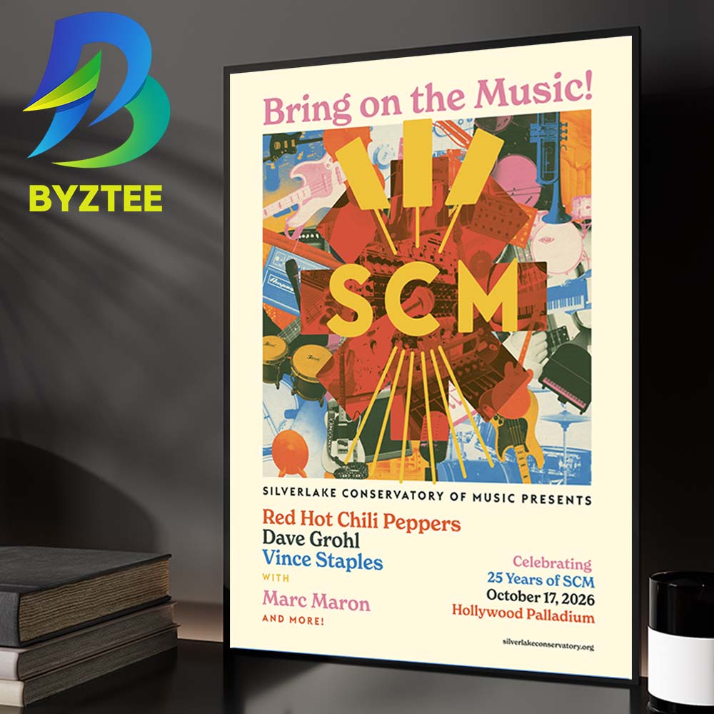 The Silverlake Conservatory Of Music Hollywood Palladium Event Tee Celebrating 25 Years Of SCM 2026 Home Decor Poster Canvas The Silverlake Conservatory Of Music Hollywood Palladium Event Tee Celebrating 25 Years Of SCM 2026 Home Decor Poster Canvas