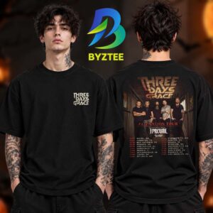 Three Days Grace Alienation Tour Dates 2026 With Special Guest I Prevail And The Funeral Portrait Two Sided Unisex T Shirt