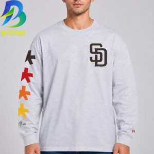 Tom DeLonge x San Diego Padres x To The Stars Collaboration Merch SD Asterisk LS Longsleeve Shirt