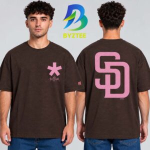 Tom DeLonge x San Diego Padres x To The Stars Collaboration Merch SD Asterisk Two Sided Unisex T Shirt