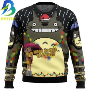 Totoro Here Comes The Bus My Neighbor Ugly Christmas Sweater