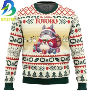 Totoro My Neighbor 2026 Ugly Christmas Sweater