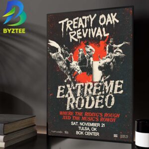 Treaty Oak Revival Tulsa OK Event Poster At Bok Center In Tulsa OK On November 21 2026 Home Decor Poster Canvas