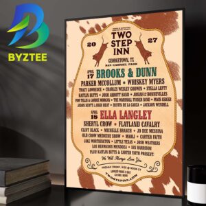 Two Step Inn Geogretown TX Event Poster At San Gabriel Park In Geogretown TX Line Up On April 17 19 2027 Home Decor Poster Canvas