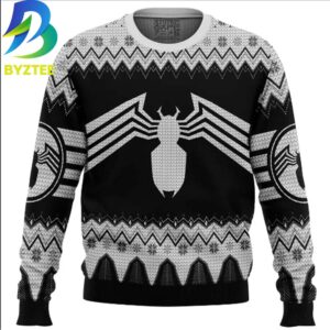 Venom Marvel Symbol Ugly Christmas Sweater