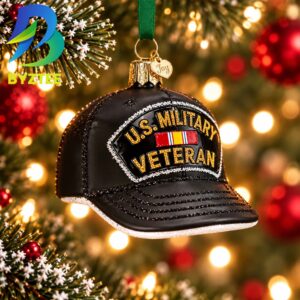 Veteran’s Cap NCAA Gifts For Fan Christmas Tree Decorations Ornament