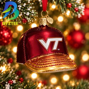Virginia Tech Baseball Cap NCAA Gifts For Fan Christmas Tree Decorations Ornament