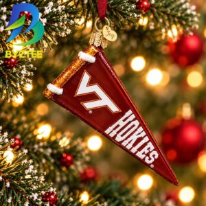 Virginia Tech Pennant NCAA Gifts For Fan Christmas Tree Decorations Ornament