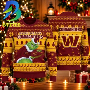 Washington Commanders Grinch Stolen Gift For Fan 2026 Ugly Christmas Sweater