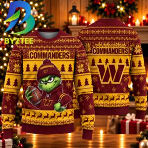 Washington Commanders The Grinch Gift For Fan 2026 Ugly Christmas Sweater