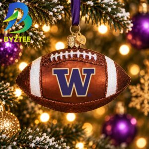 Washington Football NCAA Gifts For Fan Christmas Tree Decorations Ornament