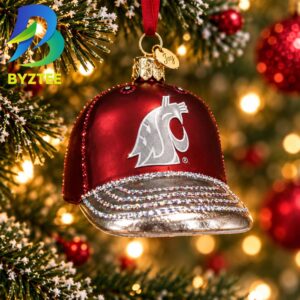 Washington State Baseball Cap NCAA Gifts For Fan Christmas Tree Decorations Ornament