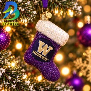 Washington Stocking NCAA Gifts For Fan Christmas Tree Decorations Ornament