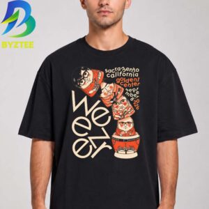 Weezer Sacramento CA Event Poster Golden 1 Center Concert In Sacramento CA On September 8 2026 Unisex T Shirt