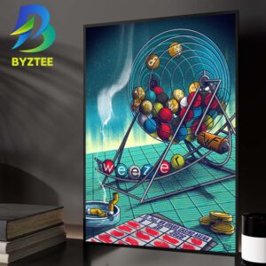 Weezer St Paul MN At Grand Casino Arena In St Paul MN On September 20 2026 Home Decor Poster Canvas