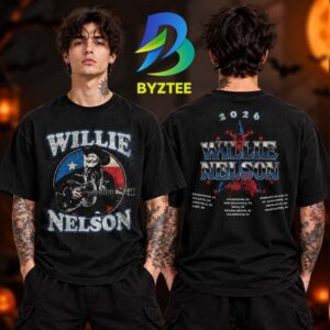 Willie Nelson Tour Dates 2026 Two Sided Unisex T Shirt