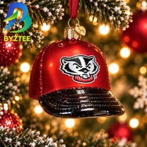 Wisconsin Baseball Cap NCAA Gifts For Fan Christmas Tree Decorations Ornament