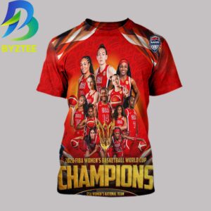Women’s National Team USA 2026 FIBA Basketball World Cup Champions 2026 All Over Print Shirt
