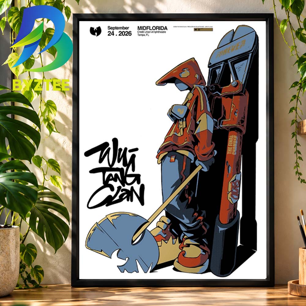 Wu Tang Clan Tampa FL Event Poster At Credit Union Amphitheatre In Tampa FL On September 24 2026 Home Decor Poster Canvas Wu Tang Clan Tampa FL Event Poster At Credit Union Amphitheatre In Tampa FL On September 24 2026 Home Decor Poster Canvas