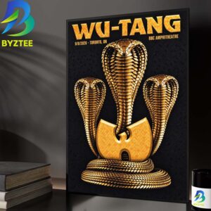 Wu Tang Clan Toronto On Event Poster At RBC Amphitheatre In Toronto On September 8 2026 Home Decor Poster Canvas