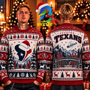 Houston Texans NFL Big Logo Knit 2026 Best Gift For Fan Ugly Christmas Sweater