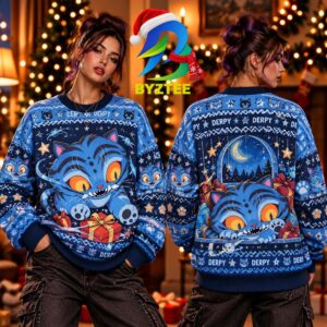 Kpop Demon Hunters Derpy Tiger 2026 Best Gift For Christmas  Ugly Christmas Sweater