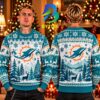 Miami Dolphins NFL 2026 Best Gift For Christmas Grinch Show Your Team Ugly Christmas Sweater