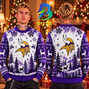 Minnesota Vikings NFL 2026 Best Gift For Families Christmas Day Ugly Christmas Sweater