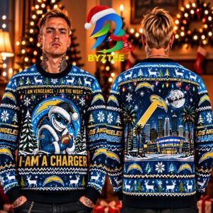 NFL Los Angeles Chargers Super Hero 2026 Gift For Fan Ugly Christmas Sweater