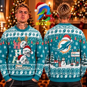 NFL Miami Dolphins 2026 Ho Ho Ho Gift For Fan Best Gift Ever Ugly Christmas Sweater