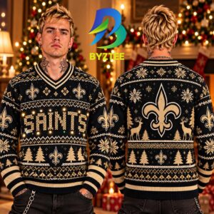 New Orleans Saints Light-Up NFL 2026 Gift For Christmas Best Gift Ugly Christmas Sweater