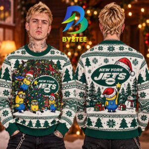New York Jets NFL 2026 Minion Gift For Christmas Best Gift For Fan Ugly Christmas Sweater