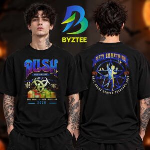 Rush Fifty Something Tour 2026 Denver Colorado At Ball Arena In Denver Colorado On October 5 7 2026 Two Sided Unisex T Shirt