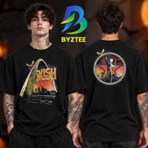 Rush St Louis MO Event Tee At Enterprise Center In St Louis MO Fifty Something Tour On October 21 2026 Two Sided Unisex T Shirt